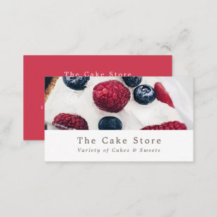 Berry Pie, Cake Maker, Cake Store Business Card
