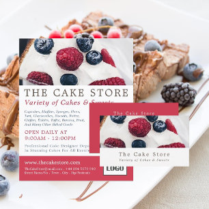 Berry Pie, Cake Maker, Cake Store Business Card