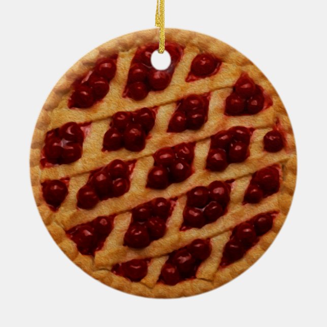 Berry Pie Ceramic Ornament (Back)