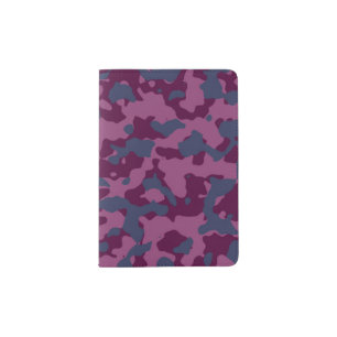 Berry Pretty Camouflage Passport Holder