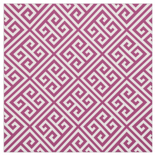 Berry Purple Greek Key Fabric