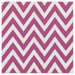 Berry Purple Modern Chevron Stripes Fabric