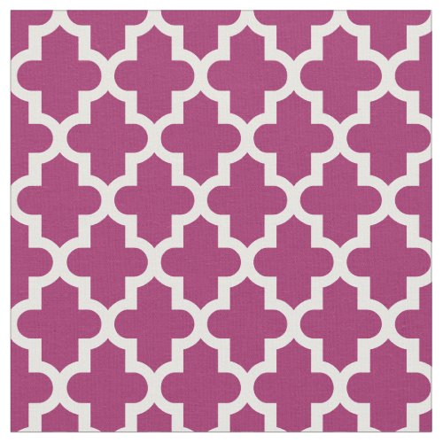 Berry Purple Moroccan Print Fabric