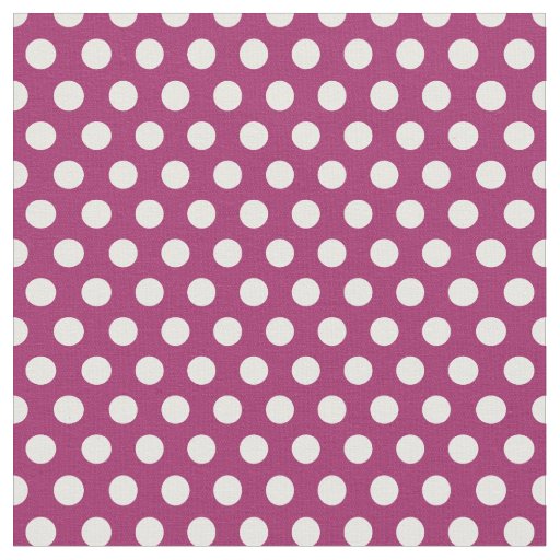 Berry Purple Polka Dots Fabric