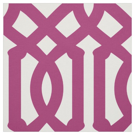 Berry Purple Trellis Large Scale Fabric