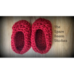 Berry Red Hand Knit Baby Booties<br><div class="desc">Sweet little loafers for your little baby. Handmade with 100% soft acrylic yarn. Perfect for a baby shower gift,  birthday gift,  or as a photo prop.</div>