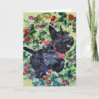 Berry Scottish Terrier! Card
