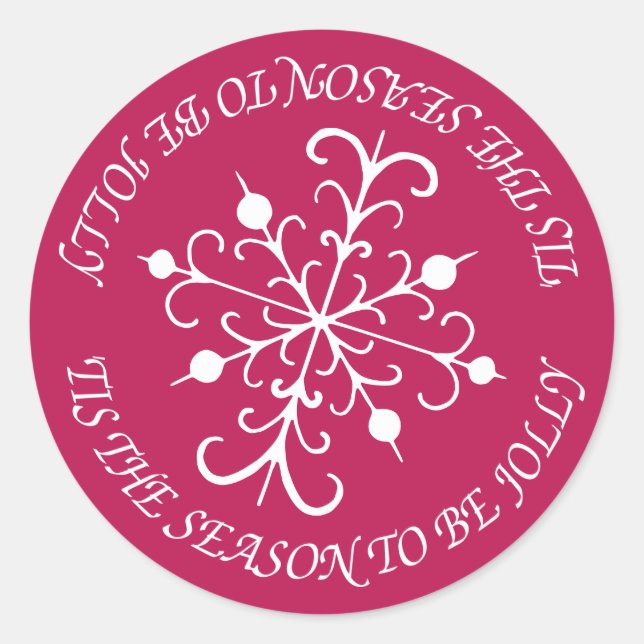 Berry Snowflake Stickers (Front)
