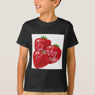Berry Solid Sticker  T-Shirt