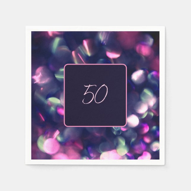 Berry Sparkle Paper Napkin (Front)