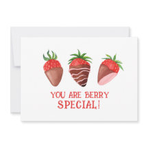 Berry Special Valentine Card, Strawberry