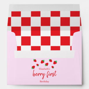 Berry Sweet 1st Birthday Envelope