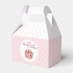 Berry Sweet 1st Birthday Favor Boxes