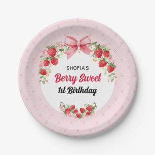 Berry Sweet 1st Birthday Paper Plates