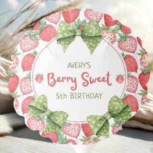 Berry Sweet 5th Birthday Strawberry Party Balloon