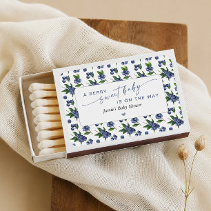 Berry Sweet Baby Blueberry Baby Shower Edible Matchboxes