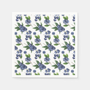 Berry Sweet Baby Blueberry Baby Shower Edible Napkins