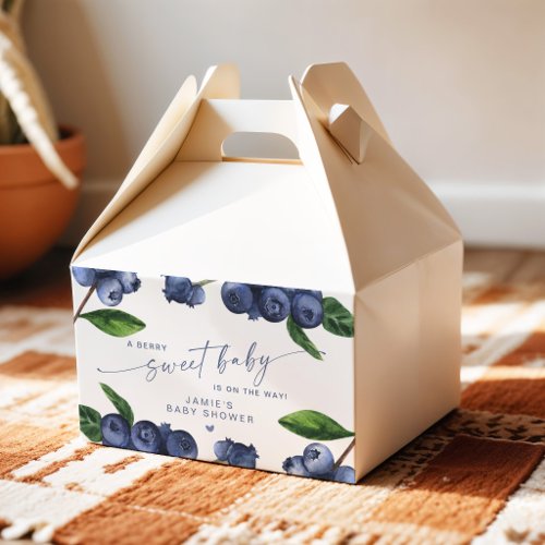 Berry Sweet Baby Blueberry Baby Shower Favor Boxes