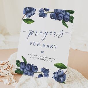 Berry Sweet Baby Blueberry Prayers for Baby Pedestal Sign
