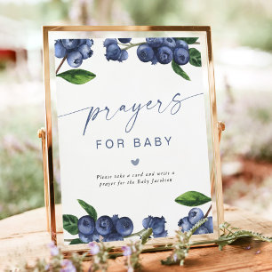 Berry Sweet Baby Blueberry Prayers for Baby Sign