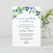 Berry Sweet Baby is on the Way Baby Shower by Mail Invitation (Standing Front)