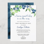 Berry Sweet Baby is on the Way Baby Shower by Mail Invitation (Front/Back)