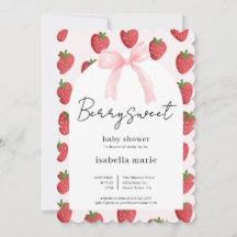 Berry Sweet Baby Is On The Way Baby Shower