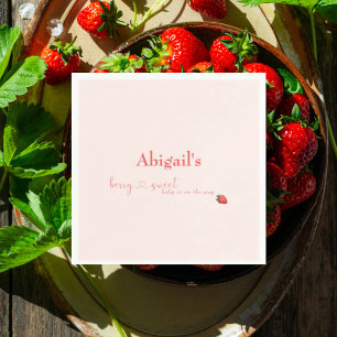 Berry Sweet Baby on the Way Baby Shower Napkins