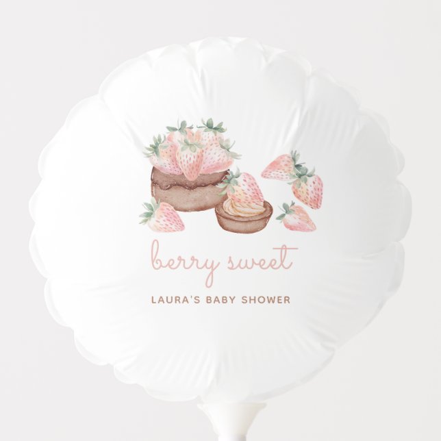 Berry Sweet Baby Shower Balloon (Front)
