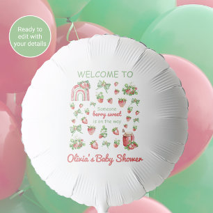 Berry Sweet Baby Shower Balloon Decoration