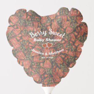 Berry Sweet Baby Shower Balloon - Strawberries