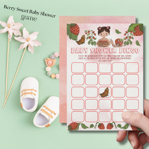 Berry Sweet Baby Shower Bingo Game Card