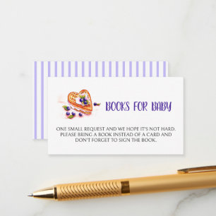 Berry Sweet Baby Shower Fall Books For Baby Enclosure Card