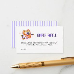 Berry Sweet Baby Shower Fall Diaper Raffle Enclosure Card