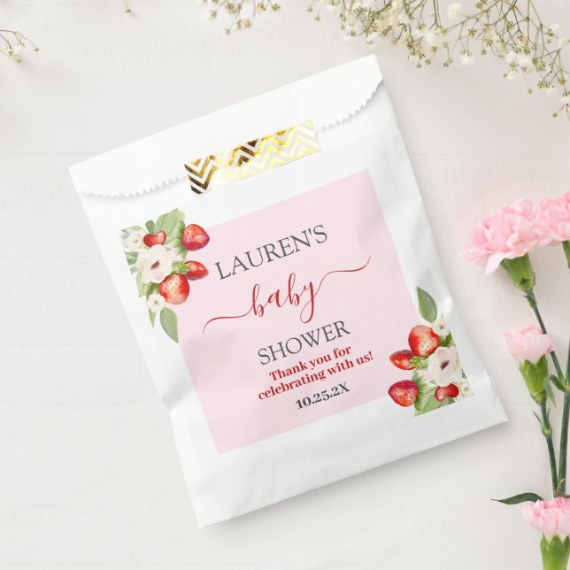 Berry Sweet Baby Shower Favor Bag (Sealed)