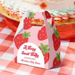 Berry Sweet Baby Shower Favor Boxes