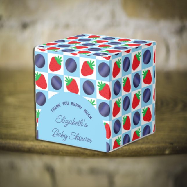 Berry Sweet Baby Shower Favor Boxes (Creator Uploaded)