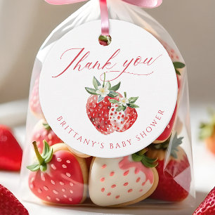 Berry Sweet Baby Shower Favor Tags