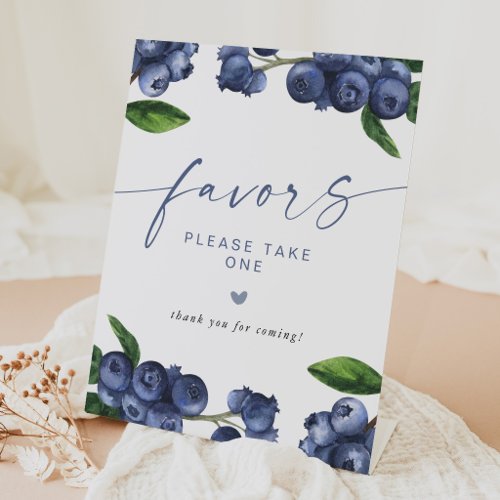 Berry Sweet Baby Shower Favors Pedestal Sign