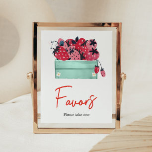 Berry Sweet Baby Shower Favors Poster