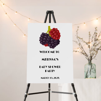 Berry Sweet Baby Shower Foam Board