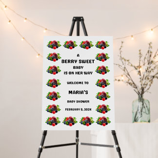 Berry Sweet Baby Shower Foam Board