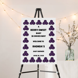 Berry Sweet Baby Shower Foam Board