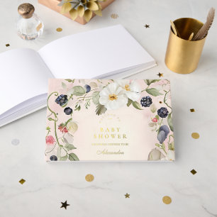  Berry Sweet Baby Shower Foil Guest Book