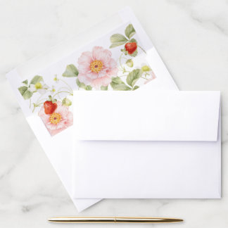 Berry Sweet Baby Shower Gingham Envelope Liner
