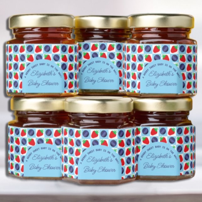 Berry Sweet Baby Shower Honey Jar Favors (Creator Uploaded)