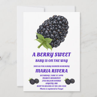 Berry Sweet Baby Shower Invitation