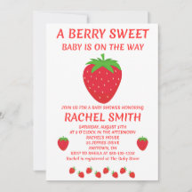 Berry Sweet Baby Shower Invitation