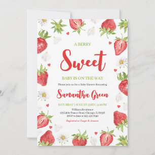 Berry Sweet Baby Shower Invitation