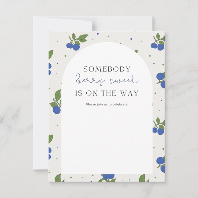 Berry sweet baby shower invitation (Front)